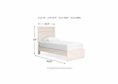 Kids white twin bed clearance