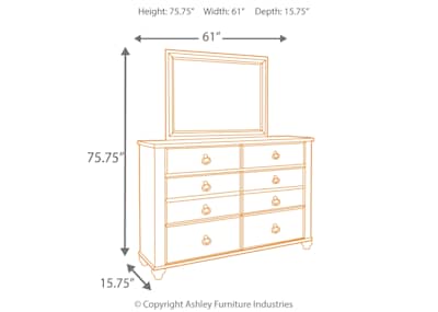 Willowton dresser and mirror deals