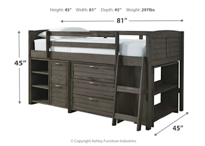 Loft bed with desk ashley furniture hot sale