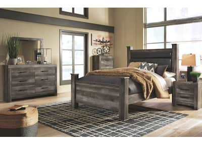 Baystorm queen poster on sale bed