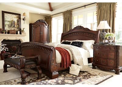 North shore bench ashley hot sale furniture