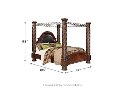 North Shore 5 Piece King Canopy Bed Ashley Canada
