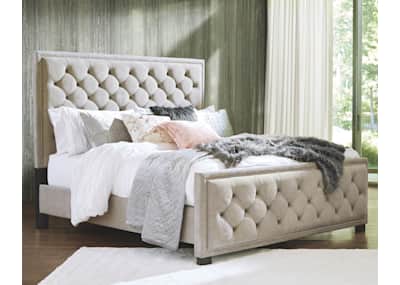 Ashley furniture king sales upholstered bed