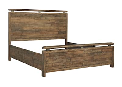 Sommerford queen panel bed with storage top