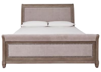 Challene queen upholstered bed with 4 storage sale drawers