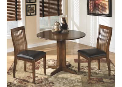 Ashley round drop leaf table new arrivals