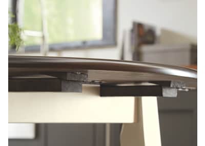 Woodanville round drop leaf dining table sales by ashley