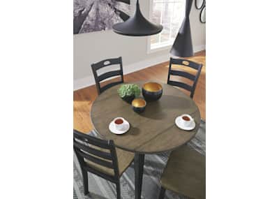 Froshburg Round Drop Leaf Table Ashley Canada