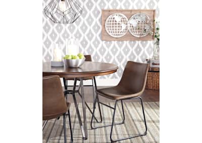Centiar Dining Table Two tone Brown D372 15 Dufresne