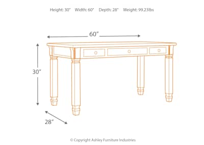 Ashley tyler creek hot sale desk