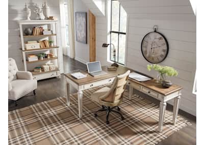Realyn l shaped desk top