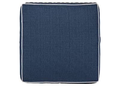 Outdoor Grasson Lane Ottoman Brown Blue Dufresne Furniture and