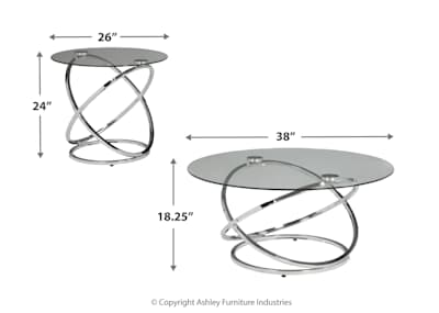 Ashley hollynyx sale coffee table set