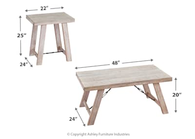 Carynhurst Occasional Table Set set of 3 Ashley Canada