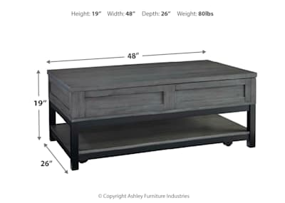 Caitbrook lift sale top coffee table