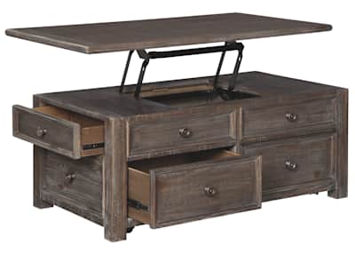 Wyndahl Coffee Table Rustic Brown Dufresne Furniture and