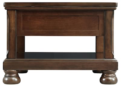 Porter coffee table with lift top outlet