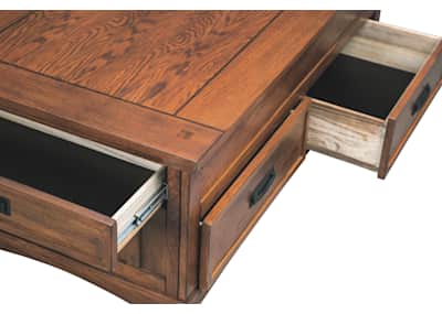 Cross store island desk