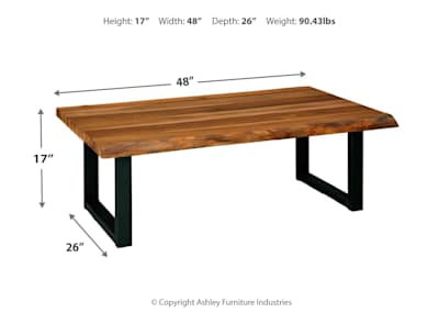 Zinbory Sofa Table - Two-tone