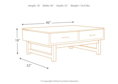 Mondoro coffee table with lift hot sale top