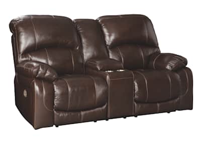 Power reclining loveseat with console deals