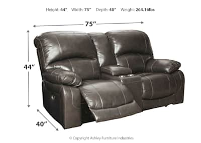 Hallstrung power reclining loveseat with hot sale console