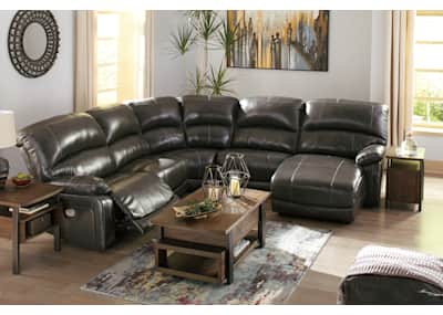 5 piece leather sales reclining sectional
