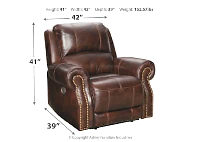 Buncrana Power Recliner with Adjustable Headrest Ashley Canada