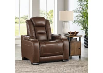 The Man Den Power Recliner with Adjustable Headrest Ashley Canada