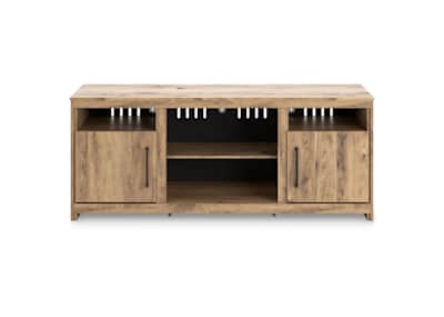 Hyanna Large TV Stand Tan Dufresne Furniture and Appliances