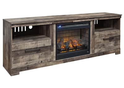 Derekson fireplace tv hot sale stand