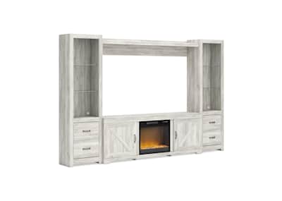 Bellaby 4 Piece Entertainment Unit with Fireplace Ashley Canada