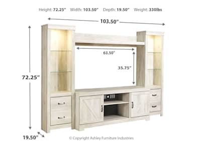 Ashley furniture bellaby sales tv stand