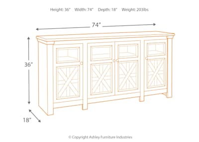 Bolanburg Extra Large TV Stand Ashley Canada