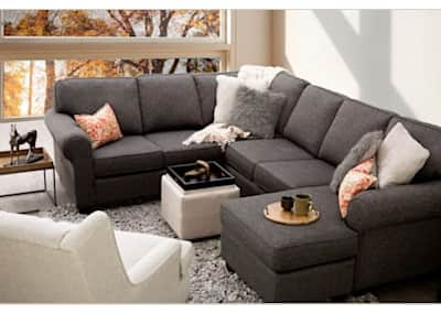 Black 2 store piece sectional