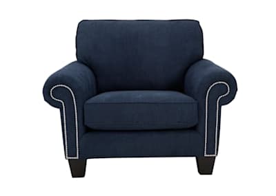 Navy chair and a half best sale
