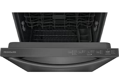 Black frigidaire dishwasher top