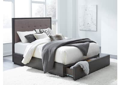 Stafford Storage Bed - Basalt Grey - Queen – Stafford Storage Bed