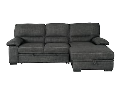 Tessaro sleeper sectional dark 2024 gray by primo