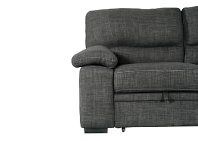 Tessaro sleeper sectional dark 2024 gray by primo