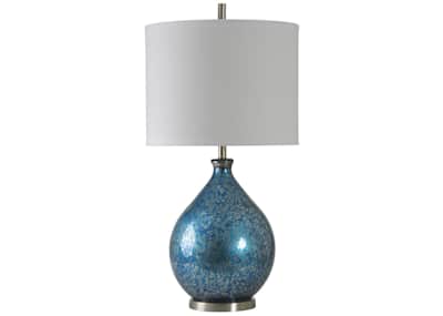 Elvis Table Lamp Blue Mercury Glass 36.00