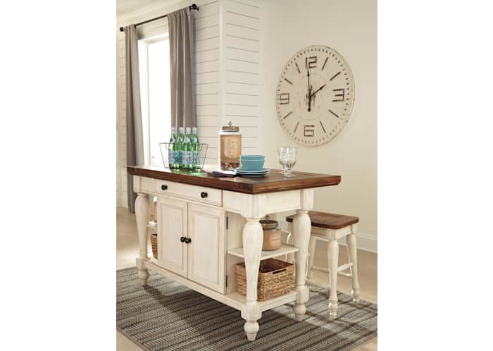 Marsilona- EXCLUSIVE 3 Piece Kitchen Island Set – Ashley ...