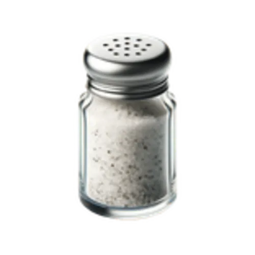 Een potje witte peper