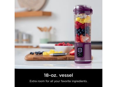 Ninja BC151PR Blast Portable Blender, Cordless, 18oz. Vessel, Personal  Blender-for Shakes & Smoothies, BPA Free, Leakproof-Lid & Sip Spout, USB-C