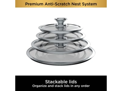 Ninja Foodi NeverStick Premium Anti-Scratch Nest System 5-Qt. Sauté Pan with Glass Lid