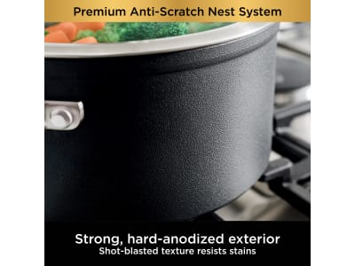 Ninja Foodi NeverStick Premium Anti-Scratch Nest System 5-Qt. Sauté Pan with Glass Lid