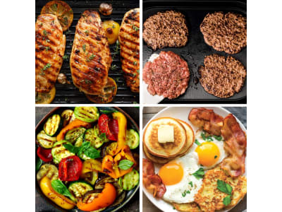 Ninja Sizzle Smokeless Indoor Grill and Griddle with Recipes