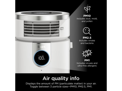 Shark Air Purifier 3-in-1 MAX, True HEPA Filter, Air Purifier, Purified  Heat, Purifed Fan, 1000 sq. ft - HC502C Shark Canada - Shark