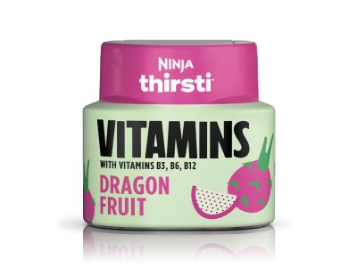 Ninja Sweetened Dragon Fruit Thirsti VITAMINS Flavored Water Drops/3pk  WCFDGFTAM