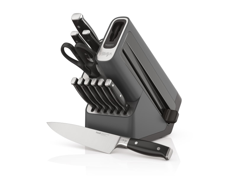 Ninja Foodi NeverDull Premium 12-Piece Knife Block Set with Built-in  Sharpener System Black & Silver K32012 - Best Buy